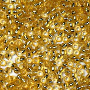 Banana Yellow Preciosa Silverline Seeds Beads