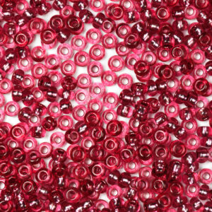 Rasberry Pink Preciosa Silverline Seeds Beads