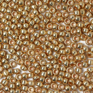 Antique Golden Preciosa Metallic Seeds Beads