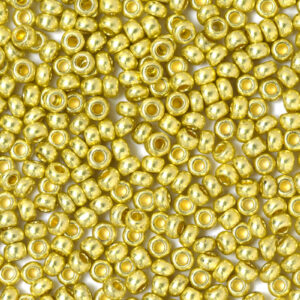 Golden Preciosa Metallic Seeds Beads