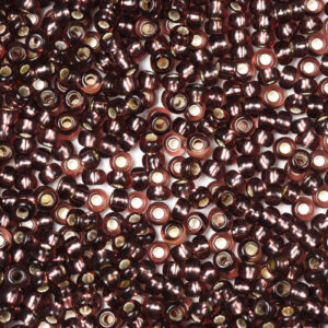 Walnut Brown Preciosa Silverline Seeds Beads