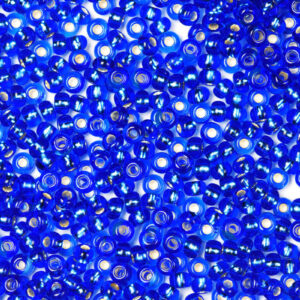 Cobalt Blue Preciosa Silverline Seeds Beads