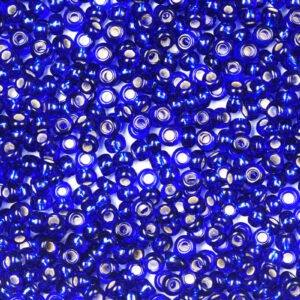 Navy Blue Preciosa Silverline Seeds Beads