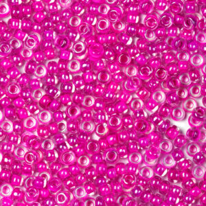 Rani Pink Preciosa Luster Inside Round Rocailles Seeds Beads