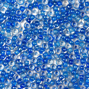 Blue Preciosa Luster Inside Round Rocailles Seeds Beads