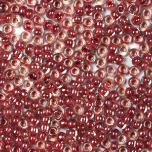 Cardinal Red Preciosa Luster Inside Round Rocailles Seeds Beads