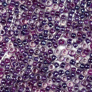 Dark Purple Preciosa Luster Inside Round Rocailles Seeds Beads