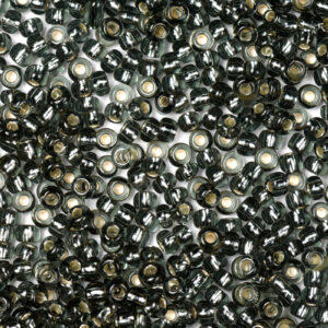 Black Preciosa Silverline Seeds Beads