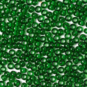 Forest Green Transparent Preciosa Seeds Beads