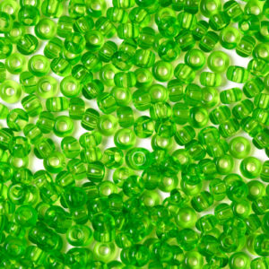 Grass Green Transparent Preciosa Seeds Beads