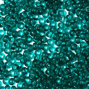 Teal Transparent Preciosa Seeds Beads