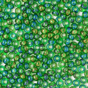 Green Preciosa Stripes Seeds Beads