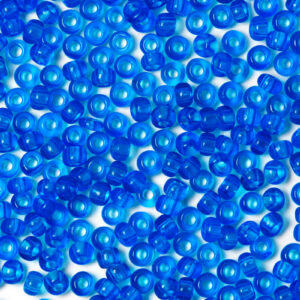 Intel Blue Transparent Preciosa Seeds Beads