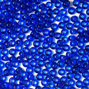 Navy Blue Transparent Preciosa Seeds Beads