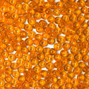 Pumpkin Orange Transparent Preciosa Seeds Beads