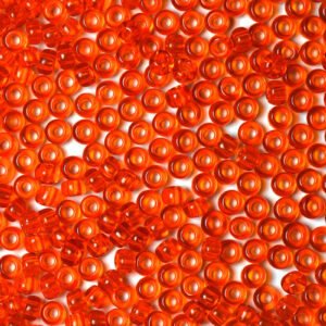 Orange Transparent Preciosa Seeds Beads